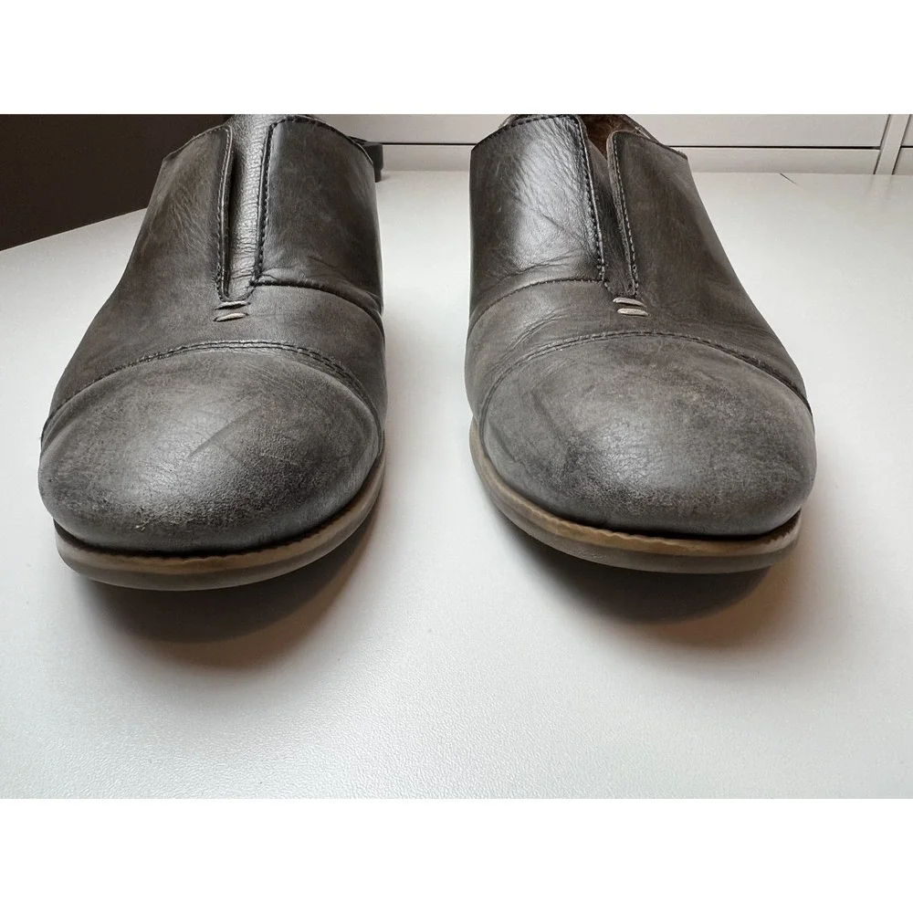 Pikolinos Santorini Leather Women's Shoes SZ 41  (10-10.5) Loafer Grey  Oxford